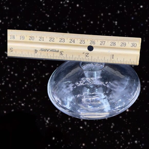 Clear Dome Glass Dimpled Round Candle Holders Made In Finland Glass Votive - Picture 8 of 15